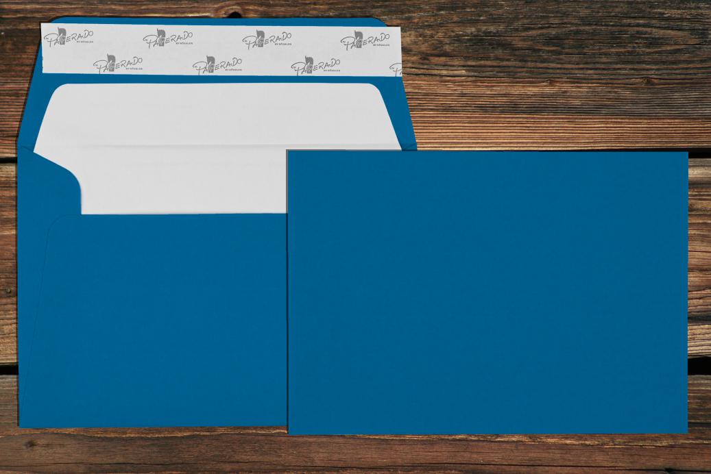 Briefhüllen mit Seidenfutter B6 125x176 mm Haftklebend Stahlblau gerippt 100 g/qm